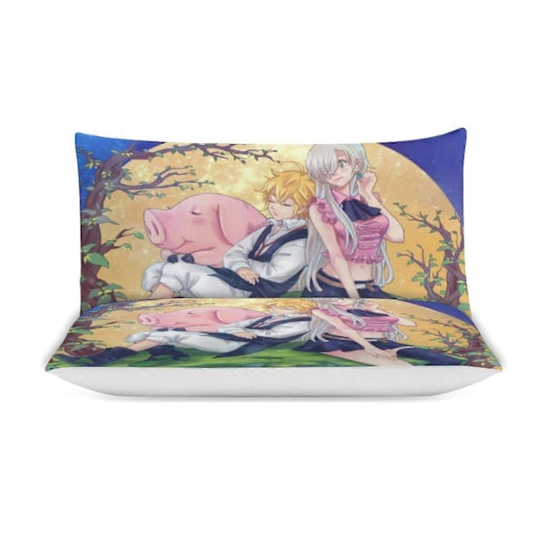 x413 The Seven Deadly Sins 3-delat Sängklädesset Varmt Och Bekvämt Mjukt Påslakan Sängset med 1 Påslakan Och 2 Örngott för Sovrum b413 135x200cm 53x78in