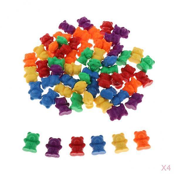240pcs Counters Counting Bear Plastic Markers Mixed Colors For Sort Game