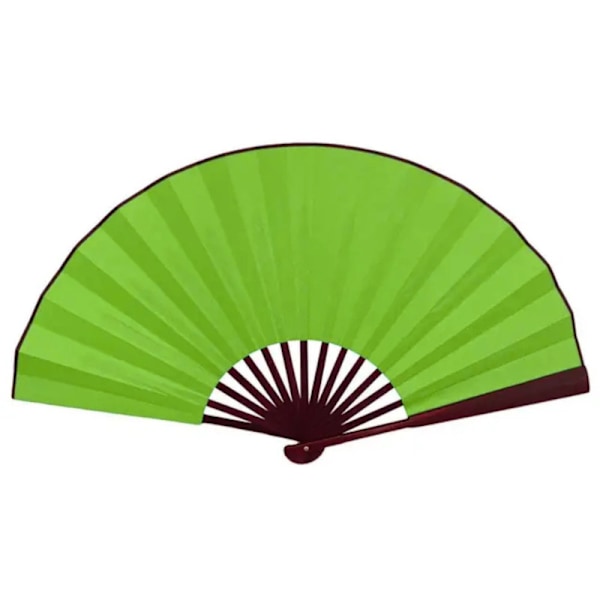 Viuhka - Yksivärinen - Erittäin suuri 33cm - Vihreä Green Green Grön