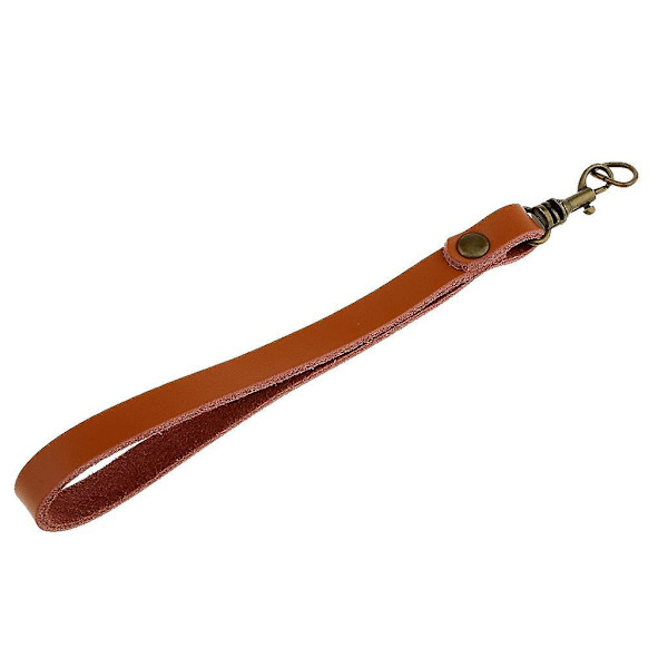3x erstatning ekte skinn håndledd clutch håndledd veskestropp Khaki