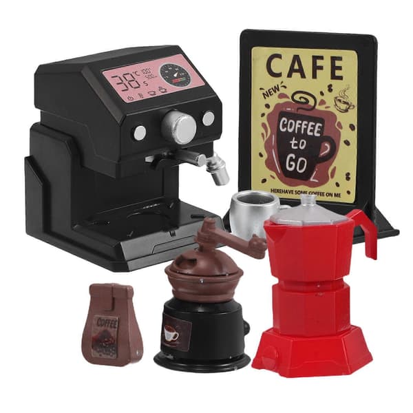 Kaffehusmodel Miniature til Dekoration 1 Sæt Realistisk Plast Dukkehusindretning