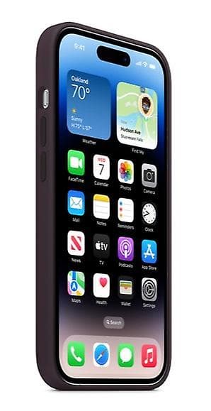 Silikonfodral Kompatibelt Med Iphone 14pro Elderberry