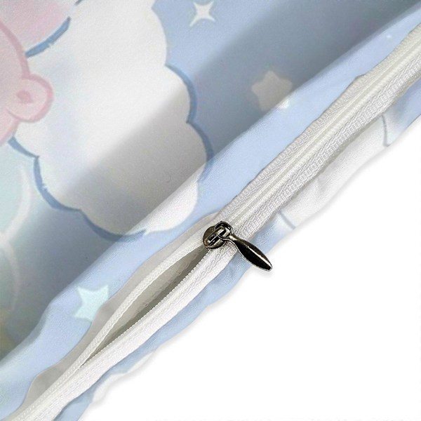 v926 Cinnamoroll 3-delt enkeltsengesett - Inkluderer 1 enkeltdyne og 2 putetrekk - Falmebestandig mikrofiber - Cinnamoroll io926 135x200cm 53x78in