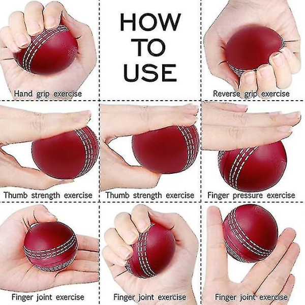 Cricketboll Cricketövande mjuka bollar Skumbollar med traditionella sömmar Cricketträning och -träning inomhus och utomhus