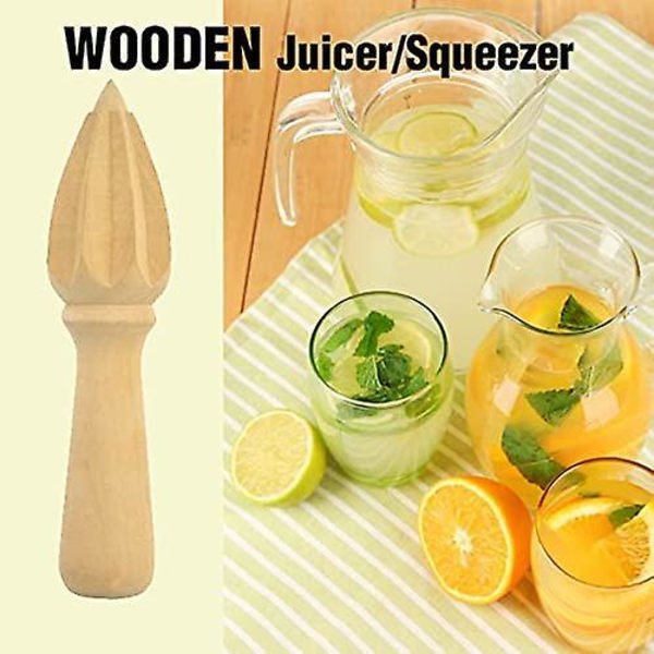 Bøge træ reamer 6 tommer hånd-juicer citronpresser citrus reamer træpresser frugt ekstraktor træ saft garget sæt (hånd-juicer)