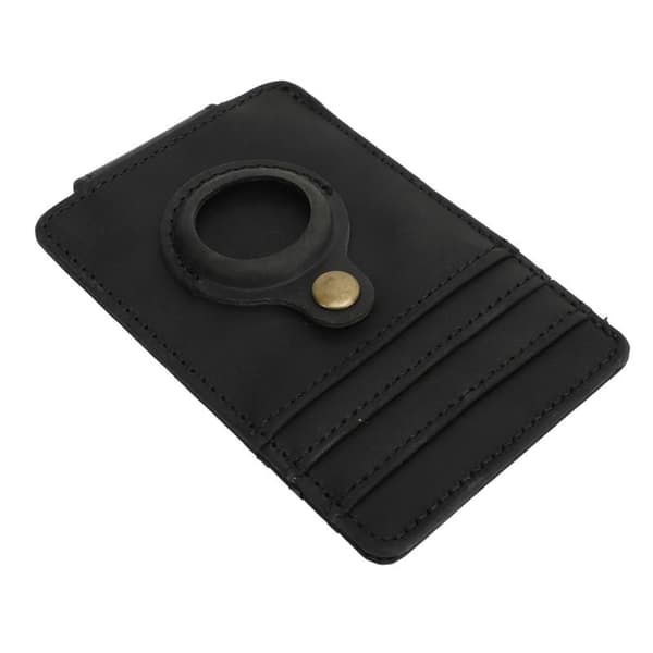 PU Leather Wallet, Minimalist Slim Wallet RFID Minimalist Front Pocket Wallet Black