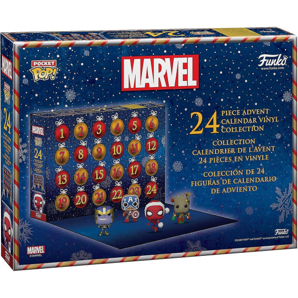 Funko Pop! Adventskalender: Marvel - Jul, Flerfärgad, One Size