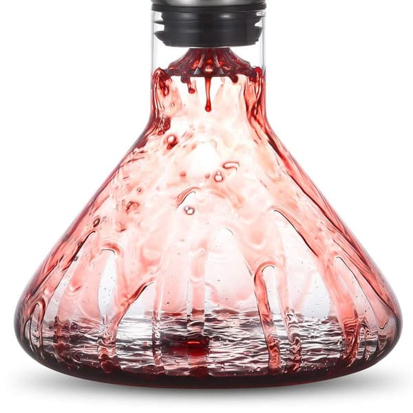 Wine Decanter with Aerator and Pourer, Hand-Blown Decanter, Luxury Wine Accessory for Gift (1200ml)