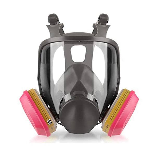 Helansiktsgasmask - 6800 återanvändbar respiratormask med 60926 luftfilter för organisk ånga, damm, P
