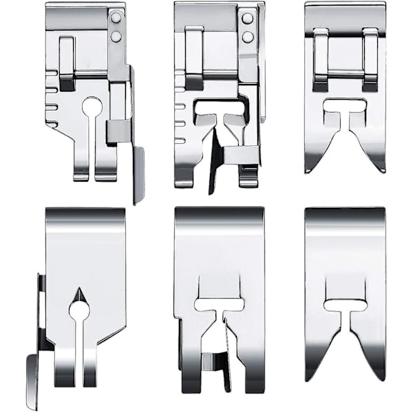 Syfot Quilting Presser Foot Set for Home Multifunksjonell Symaskin (sølv) (3stk)