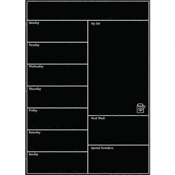 Magnetic whiteboard for refrigerator, soft whiteboard, mobile weekly planner
