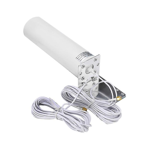 4G LTE Antenne SMA Ekstern Antenne 3G 4G Udendørs Antenne 10-12dBi Med Dobbelt SMA Stik Til 3G 4G Router Modem-yuyu White