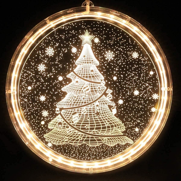 Christmas Lights Indoor Christmas Decorations Outdoor Hanging 3d Fairy Lights Battery Operated String Light For Wall Windows Pathway Patio Bedroom Dec