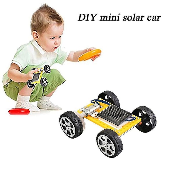 Aurinkovoimalla toimiva DIY-auto, kokoa itse -lelusetti, aurinkovoimalla toimiva autopaketti Q0z9 H7c2 lapsille 8u7y Q0l2