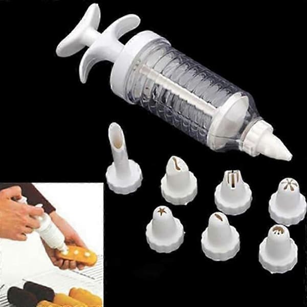 8-delars tårtdekorationsmunstyckesset för DIY-bakning och sockerhantverk
