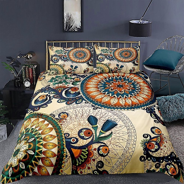 v5129 Påslakanset Mandala Datura Örngott Lakan IU5129 135x200cm 53x78in