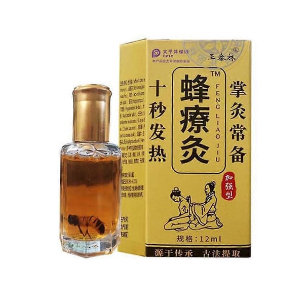 Biterapi 12ml Baicao Biterapi Moxibustion Feber Moxibustion Hud PalmKS986 yellow 12ml
