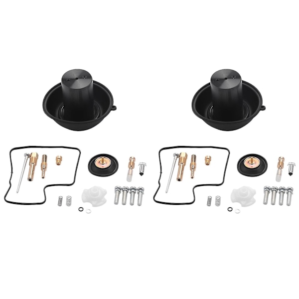 2set For Honda Steed 600 Shadow Vlx600 Vlx 600 Vt600 C Carburetor Repair Kit Diaphragm Valve Gasket BlackGold