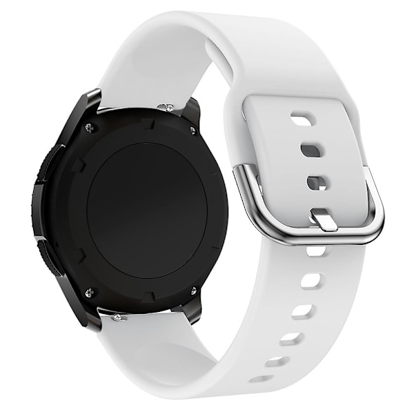 22mm för Huawei Watch Gt2e/gt/gt2 46mm Silikonarmband White