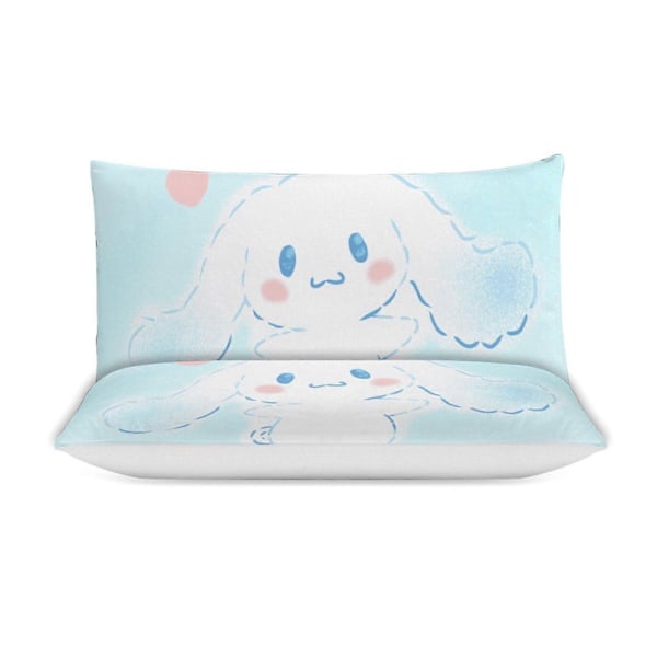 v1050 Cinnamoroll Dynebetræk Sæt Tyk Blød 3 Dele Sengelinned Sæt Helårs Dynebetræk med 2 Pudebetræk til Voksne Kvinder Piger Teenagere Hjem Værelse Indretning io 200x200cm 78x78in