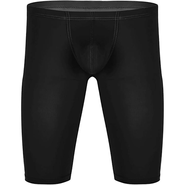 Herre Silky Bulge Pouch Tights Kompresjons Base Layer Korte Bukser Badebukse Badetøy