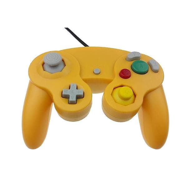 Ny kablet håndkontroller for Nintendo Gamecube-konsoll og Wii U-konsoll yellow