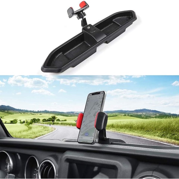 Uppgraderad telefonhållare för 2018 2019 2020 2021 2022 2023 Jeep Wrangler Jl Jlu & Gladiator Jt, Multi-mount telefonhållare instrumentbrädesystem