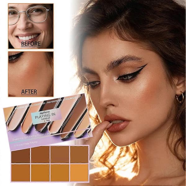 Professionell färggradient concealer naturlig färg makeup matt concealer 03/1pcs