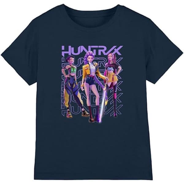 K-Pop Demon Hunters T-shirt sort 100cm sort black 100cm