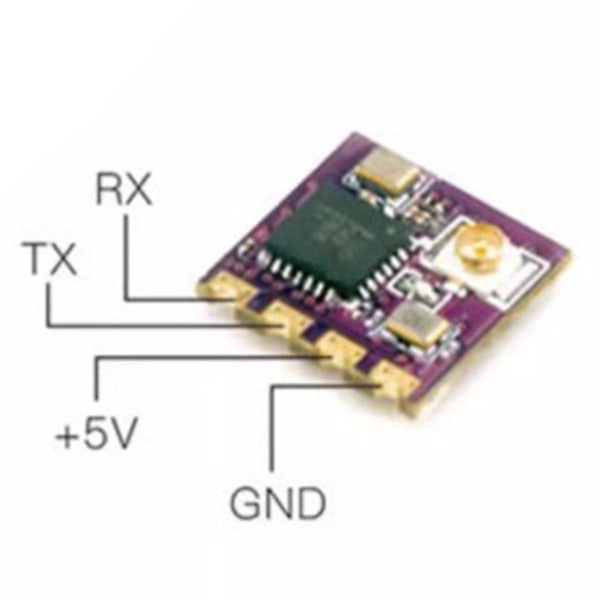 For EP1 TCXO-mottaker 2,4 GHz ESP8285 ELRS Micro-FPV Racing Drone-mottaker 25HZ-500Hz EP1 TCXO Purple