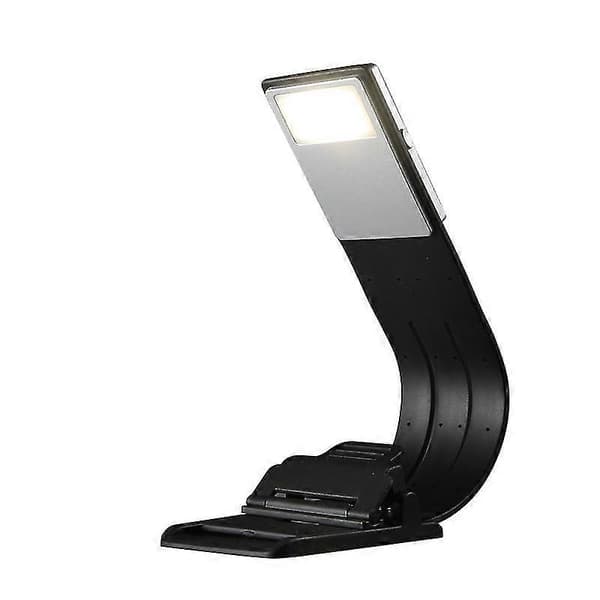 LED Clip-on Læselampe Solid Switch 4 Lysstyrkeniveauer Multifunktionel
