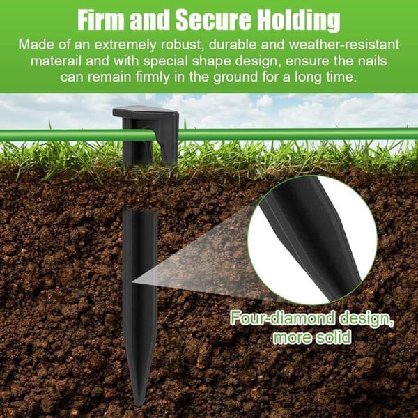 Fastgørelsespinde til afgrænsningskabel, 100 stk. robotplæneklipper trådpinde, tilbehør til robotplæneklipper