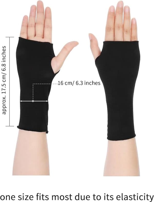 4 par sommer solcreme handsker fingerløse handsker UV-beskyttelse fingerløse handsker bomuld håndledslange handsker solcreme handsker grå sort