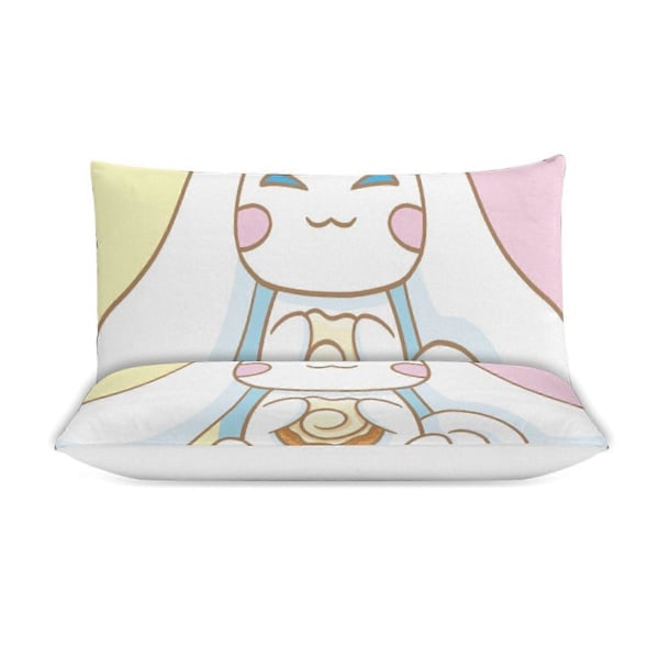 v1468 Cinnamoroll Dynesett Tykkere Mykt 3-delt Sengesett Helårs Dynetrekk med 2 Putetrekk for Voksne Kvinner Jenter Tenåringer Hjem Rom Dekor io 200x200cm 78x78in