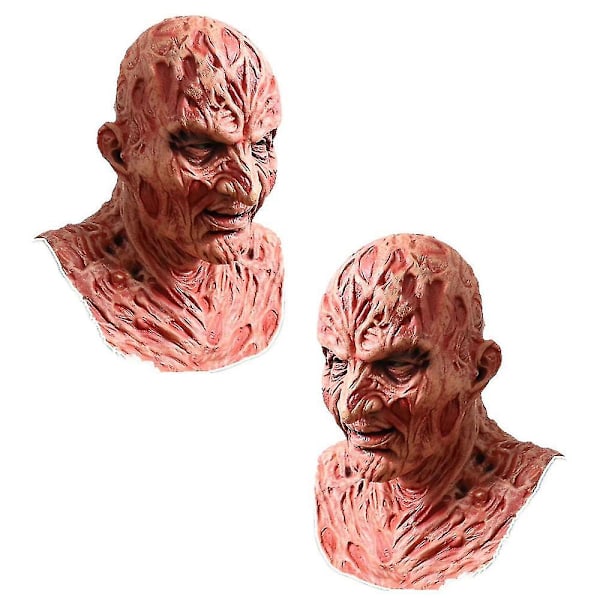 Freddy Krueger Lateksimaski Karnevaali Halloween Realistinen Aikuisten Juhla Pelottava Cosplay Rekvisiitta