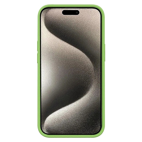 KALEBOL KLB-YTGJ001 iPhone 16 Pro -kuori, Kiinteä Väri, Nestemäinen Silikonikuori + PC-Puhelin Kotelo - Multicolor Green