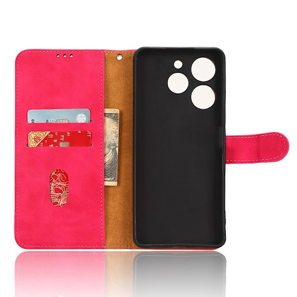 Tecno Spark 10 Pro -nahkakotelokotelo lompakolla, magneettisella suojakotelolla Pink Transsion Tecno Spark 10 Pro