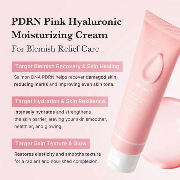 Medicube PDRN Pink Hyaluronsyre Fuktighetskrem 50ml 3pcs