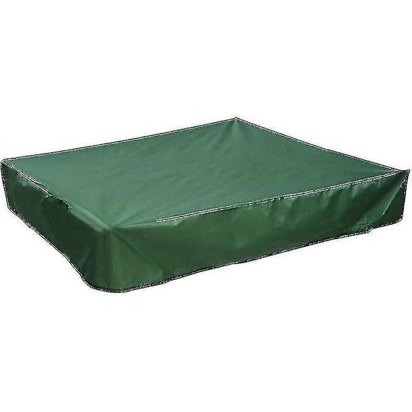 Sandpit Cover 120x120 Cm Waterproof Cover Uv Protection 70% Protection For Sandpit Oxford With Drawstring, Green