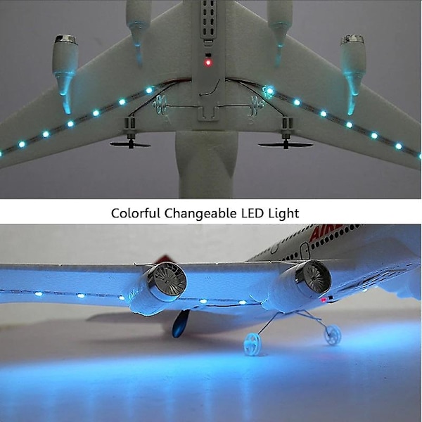 Airbus A380 Rc Flyvemaskine Boeing 747 Rc Flyvemaskine Fjernbetjening Fly 2.4g Fastvinge Fly Model Rc Flyvemaskine Legetøj Til Børn Drenge With 1 battery