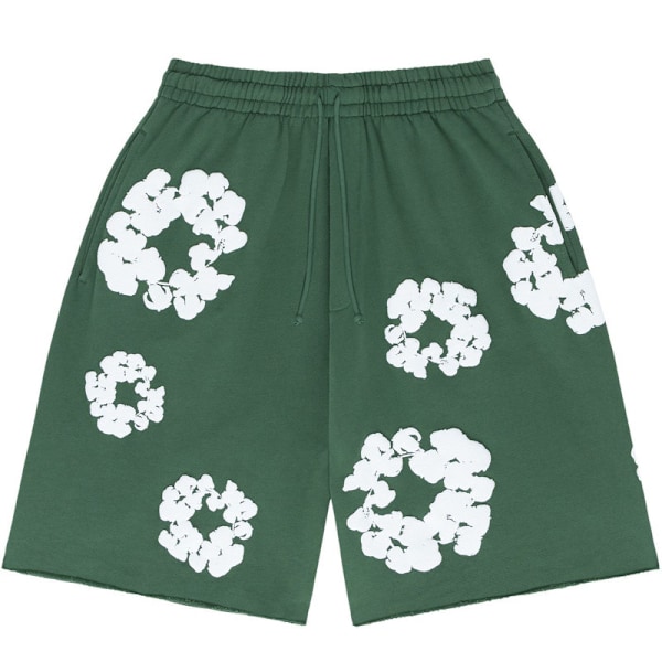 Herr Denim Tears Kesä Lyhythihainen Vaatesetti Vihreä Green Green M