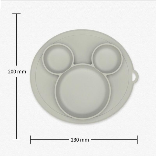 Børne skål tallerkener Baby fodring silikone tallerken børns integrerede baby silicagel skåle
