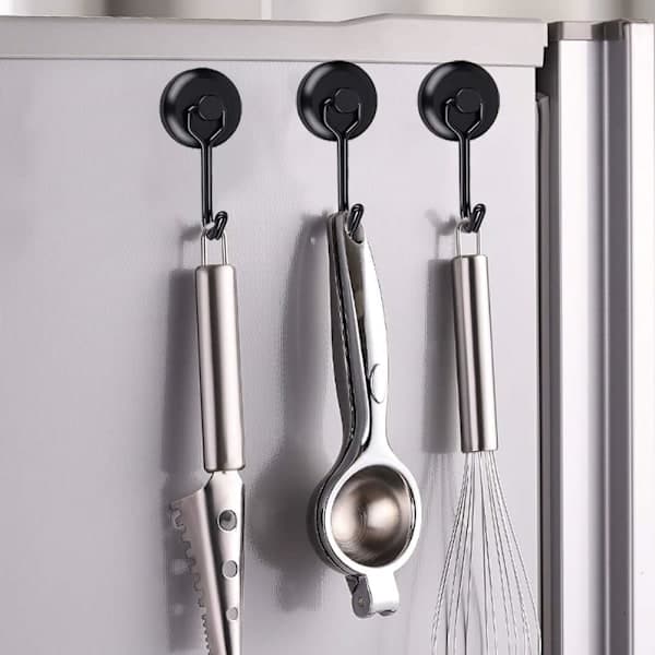 Stark magnetisk krog 14 kg 20D magnetisk køleskabs-krog sort
