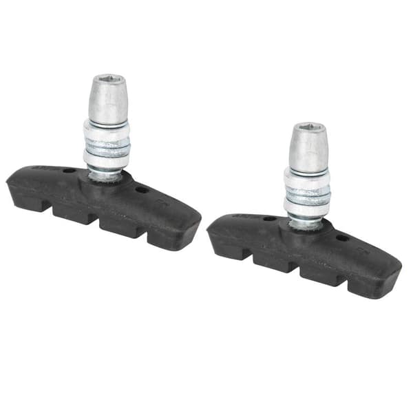 1 Pair 55mm Foldable Brake Pads for Bicycle V-Brake Rubber Blocks with Nuts for DAHON