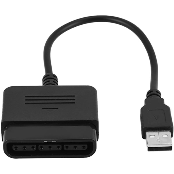 PS2 til USB adapter PS2-controller til USB abs sort til Sony Playstation 2 PS2-controller til USB adapter konverter til PS3 Windows PC