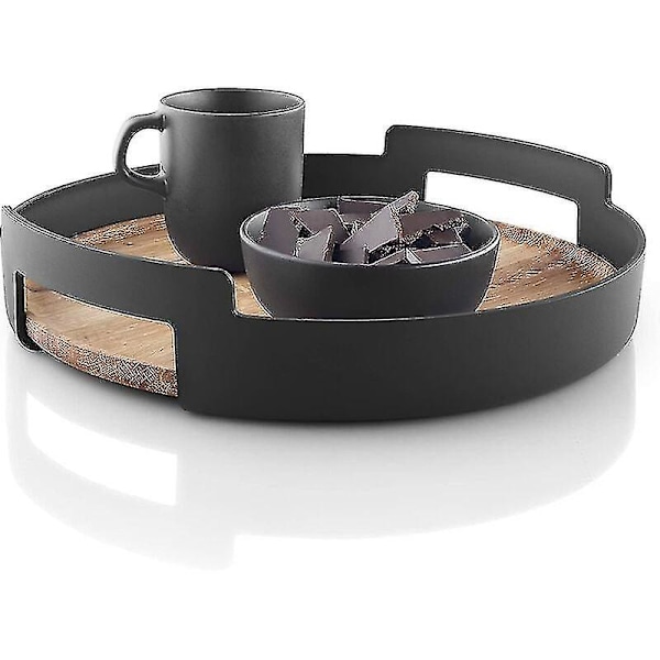 Nordisk kök serveringsbricka, enkel och tidlös design, svart