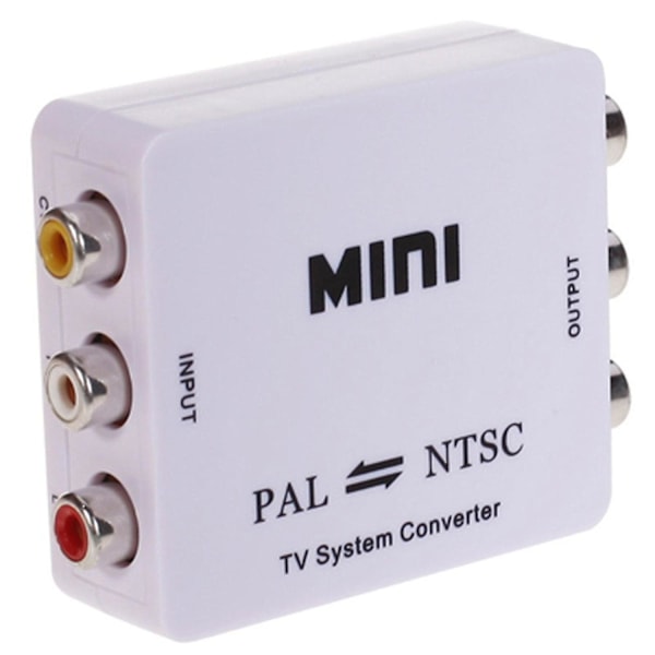 PAL/NTSC/SECAM til PAL/NTSC Tosidig TV-system Switcher Konverter Adapter