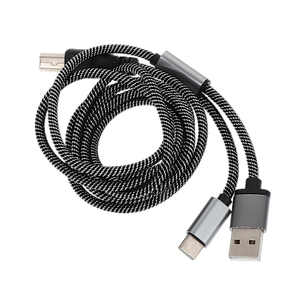 1,4 m:n Midi Otg -kaapeli Usb-c - Usb-b -johto elektroniselle soittimelle Black 140X0.5cm