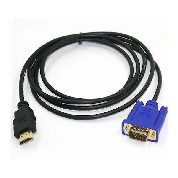 CCTV-kaapeli ja sovitin HDMI-VGA-muunnoskaapeli 1080P HDMI-VGA-kaapeliadapteri 1,8 m (ilman sirua)