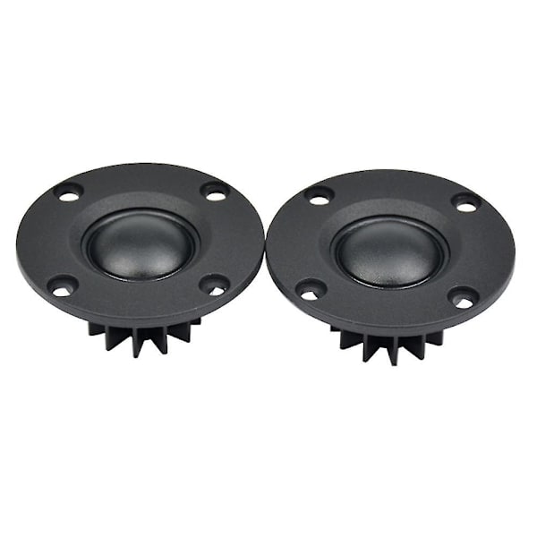 2 stk. Diskant 1,5 tommer 6ohm 30w Dome Silkefilm Diskant Hifi Diskant Højttaler Lyd Højttaler Med Hea Black